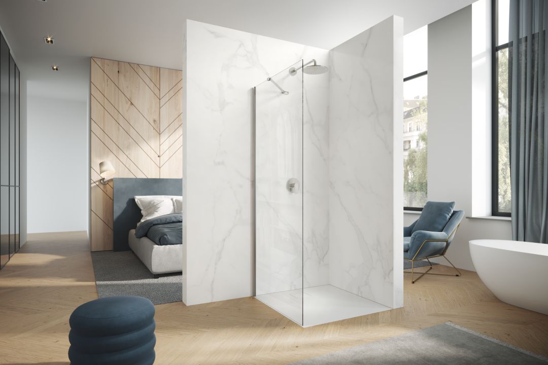 Astra Side panel for swing door with fixed segment PX02
