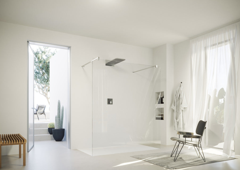 SolvaPro keret nélküli walk-in Szabadon álló válaszfal 7R03