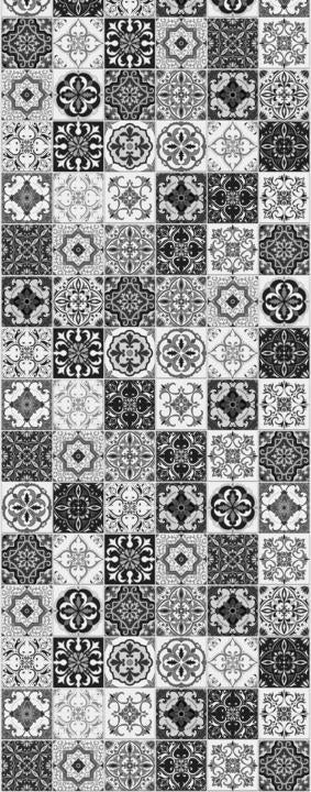 43C Barcelona Tiles schwarz weiss