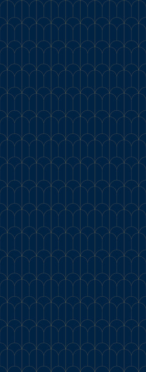 45F Art deco scales blue