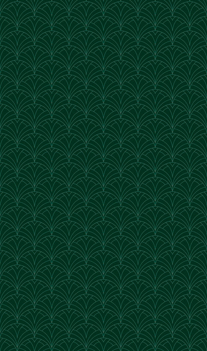 45G Art deco fan green