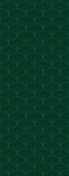 45G Art deco fan green