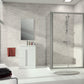 Alpha 2 fully framed Sliding door, 1-panel with fixed segment A223