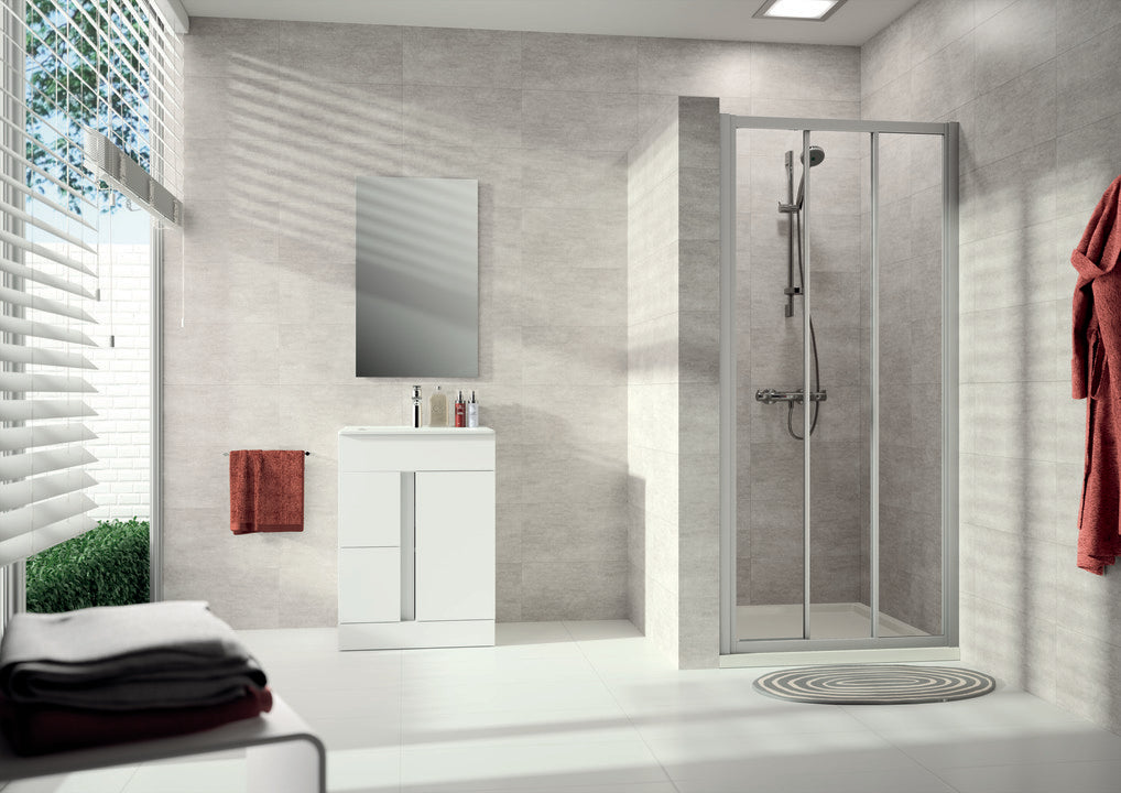 Alpha 2 fully framed Sliding door, three panels, all segments movable A243