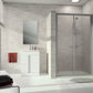 Alpha 2 partially framed Sliding door, 1-panel with fixed segment A204