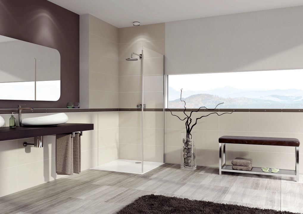 Aura elegance Side panel for sliding  door, 1-panel with fixed segment 4016