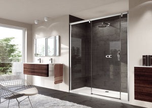 Aura elegance Sliding door with fixed segment and additional section in recess 4018