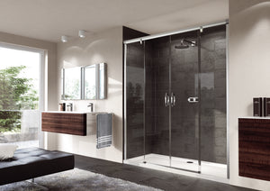 Aura elegance Sliding door, 2-panel with fixed segments in recess 4021