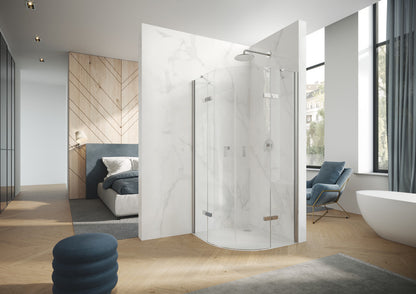 Aura pure Swing door with fixed segments, 2 panels (1/2) AP03