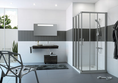 Classics 2 Sliding door, 3-section corner entry C211