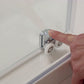 Alpha 2 fully framed Sliding door, 2-section corner entry A220