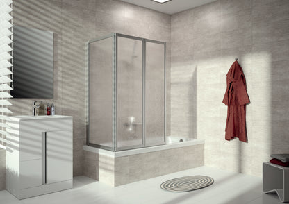 Combinett 2 Bath screen 3-panels with fixed segment AC07