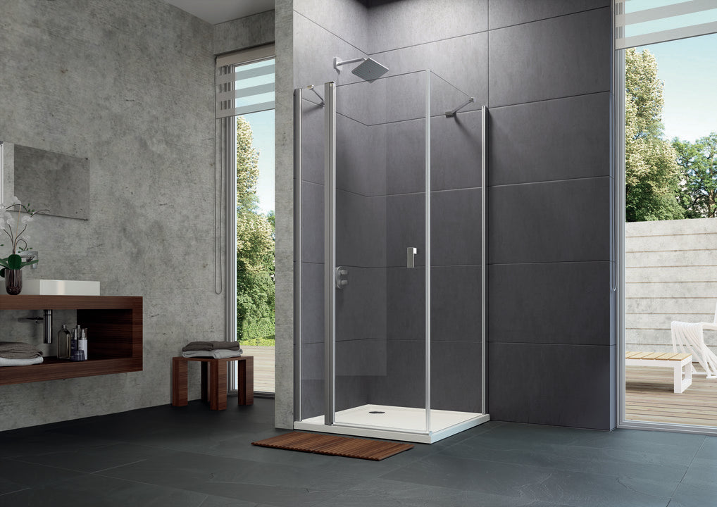 Design pure Swing door with fixed segment 8P07