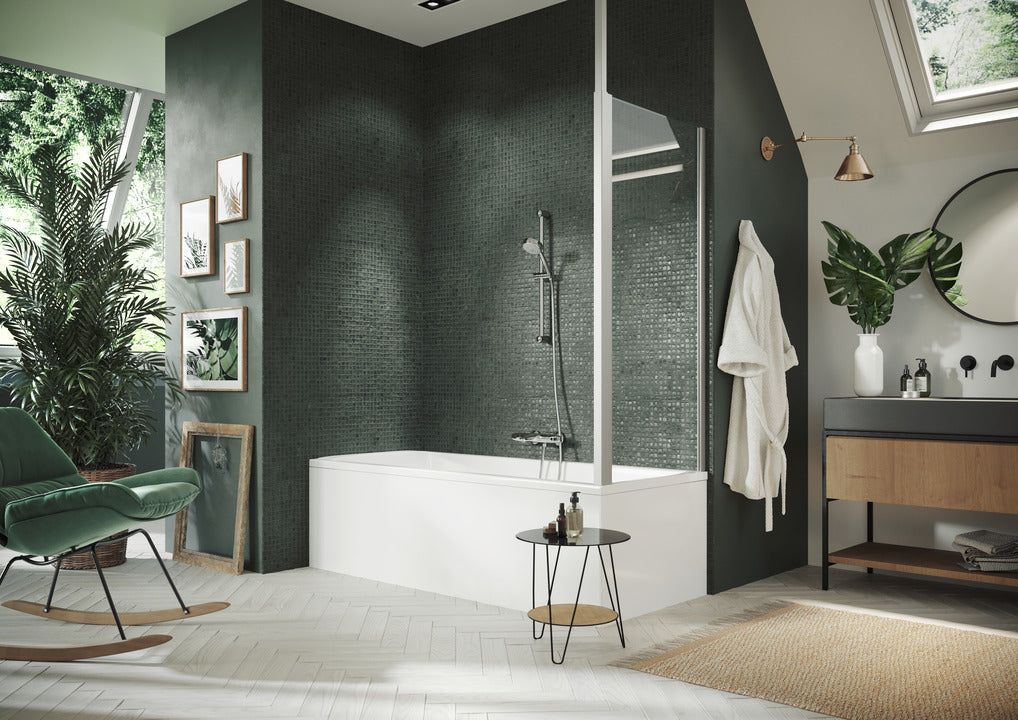 Design pure Bath screen Side panel 8P68
