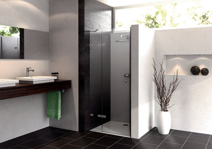 Enjoy pure frameless Swing door with fixed segment in recess 4R09