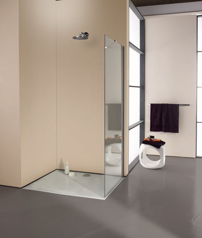 Enjoy pure partially framed Side panel for swing door with fixed segment 4T16