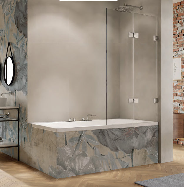 Solva frameless Bath screen Folding swing door S148