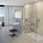 Select+ Free-standing side  panel, 10 mm – including shelf SL01