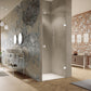 SolvaPro frameless Swing door in recess 7R23