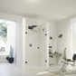 Solva frameless Swing door with additional section in recess S129
