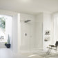 Solva partially framed Swing door with additional section in recess S229