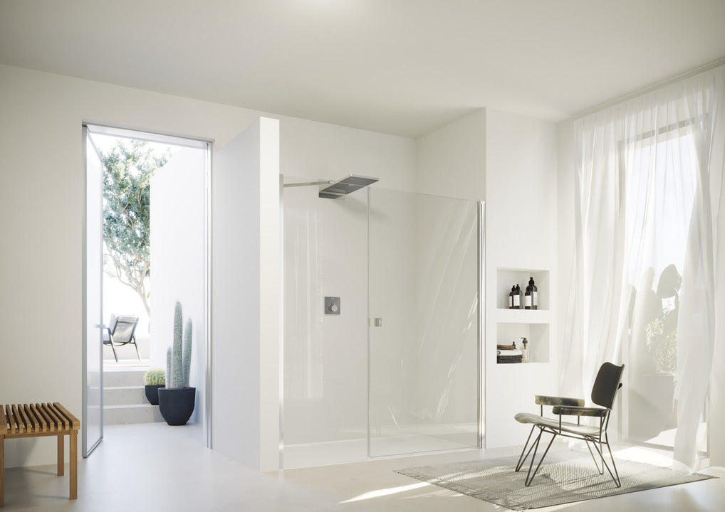 SolvaPro partially framed Swing door with additional section in recess 7T29