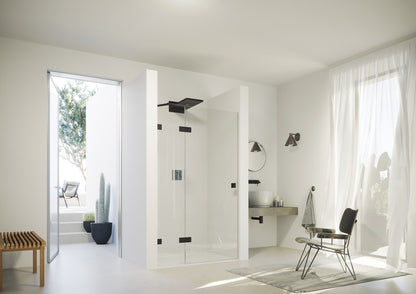 Solva frameless Swing door with fixed segment in recess S104