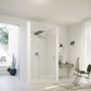 Solva frameless Swing door with fixed segment in recess S104
