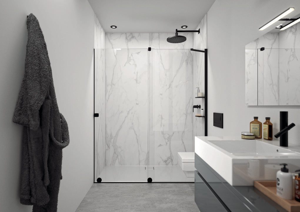 Xtensa pure Walk-In Posuvné dveře 1-dílné s pevným segmentem XT01