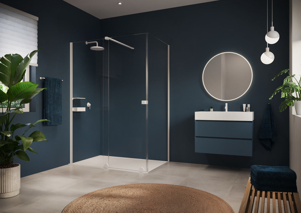 Xtensa pure Boční stěna pro Walk-In posuvné dveře 1-dílné s pevným segmentem XT03