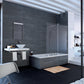 Xtensa pure Bath screen Sliding door, 1-panel with fixed segment XT06